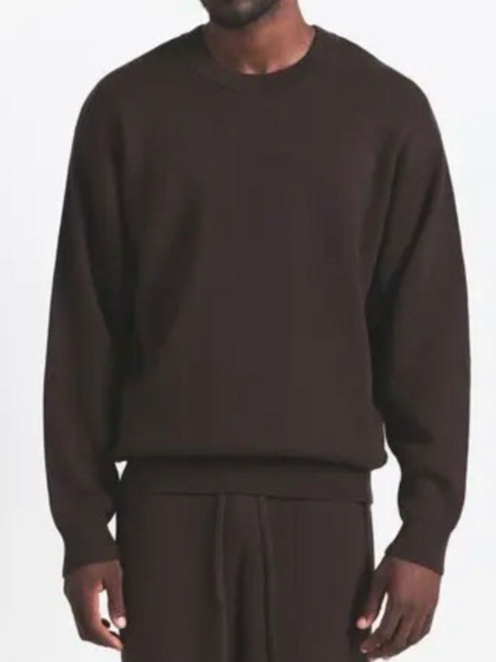 🦬SKIMS Mens Cotton Knit Crewneck Sweater | Phoenix | L | NWT 🏷️